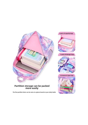 Çilek Baskı Gençler İçin Okul Çantaları Kızlar Schoolbag Büyük Açık Vizon