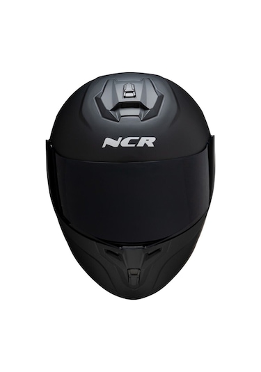 Ncr Rapid Siyah Vizörlü Ece Belgeli Kapalı Motosiklet Kaskı Mat Siyah