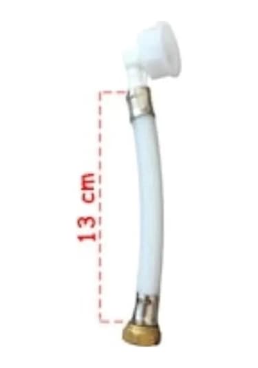 Visam Gömme Rezervuar Flex Hortum 3/8-1/2 13 Cm Beyaz
