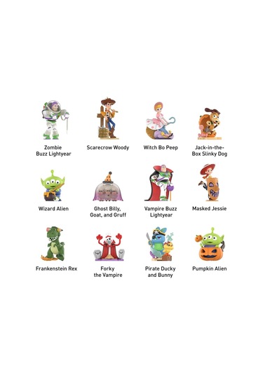 Pop Mart Disney Pixar Spooky Night Serisi Figürü, Rastgele Koleksiyonluk Figür Biblo