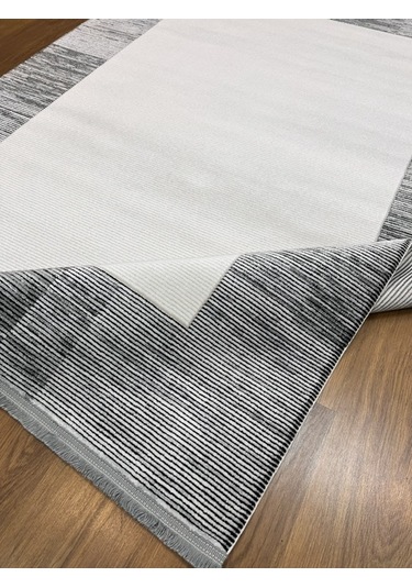 Akrilik Siyah, Beyaz Salon Halısı 160x230 Siyah, Beyaz