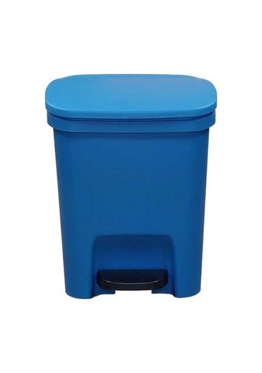 Dancemonkey 10l Mutfak Tuvalet Banyo Kova, Kapaklı, Ayakla Çalıştırılır, Sessiz, Plastik, Mavi Mavi