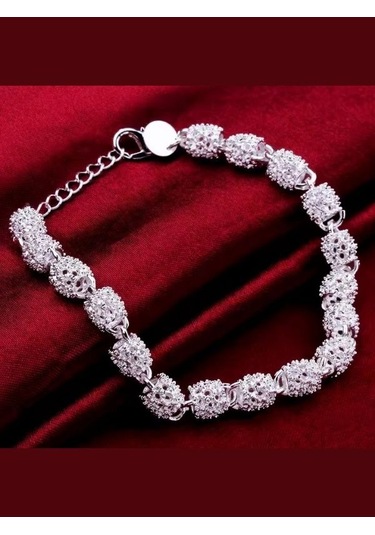 Eyelashes Silver 925 Ayar Gümüş Kristal Taşlarla Süslü Bohem Tarz Bileklik