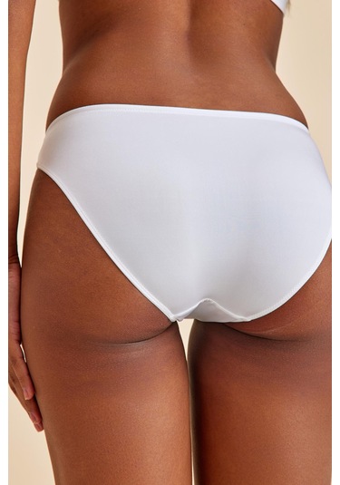 Paris Ekru Dantelli Slip Külot Ekru