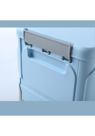 Tongxida Öğrenci Kitapları Sıralama Eser Plastik Katlanır Araba Depolama Kutusu, Boyut: Xl Mavi Mavi