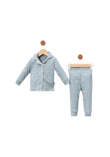 Celira Petrol Pijama Takımı 6 Ay,9 Ay,12 Ay Kız Bebek Petrol