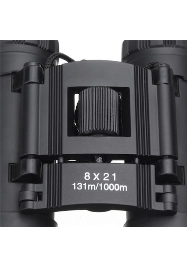 Nikula 8x21 Av Dürbünü - 131m/1000m - Kauçuk Kaplama Siyah