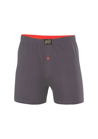 3 Adet %100 Pamuk Düğmeli Erkek Boxer Şort Paçalı Külot Don