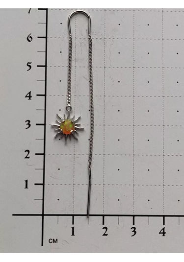 Sılver Whale Uzun Zincirli, Uzun Zincirli Gümüş Küpe Çubukları 198304135 Diğer