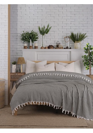 Battaniye Pamuk Piramid 180x200 Cm Yeşil