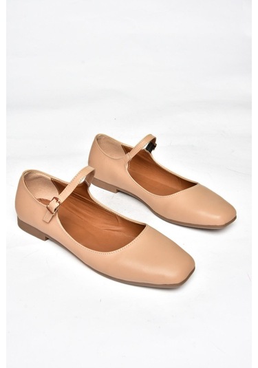 Fox Shoes S726252509 Ten Kadın Babet Ten Rengi