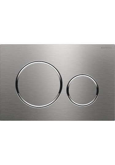 Geberit Sigma20 115.882.sn.1 Kumanda Kapağı. Çift Basmalı. Paslan Krom