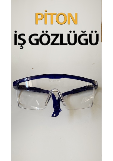 İş Güvenliği Gözlüğü Koruyucu Gözlük Şeffaf