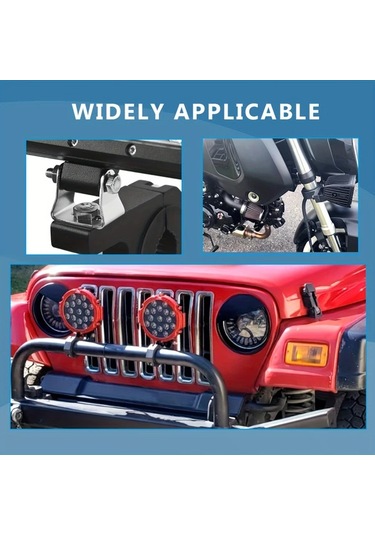 Xuweiwei Aluminum 2 Kelepçe Led Işık Barı Montaj Braketi Kiti Atv Yatay Bar Tüp 1 1.5 1.75 2 Çap