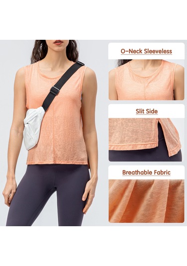 Geeroyoo Kadınlar İçin Nefes Alabilen Spor Yeleği, Kolay Hareket İmkanı, Beyaz Renk, Xs Beden Beyaz