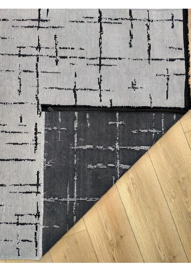 Çam Halı Bodrum Bdr 120 Gri Özel Latex Kaymaz Tabanlı Kilim