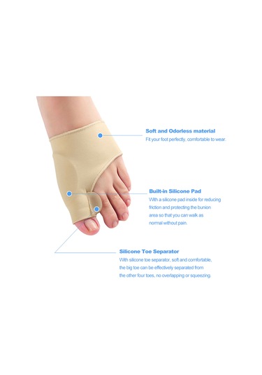 Qingmipy "yumuşak Silikon Başparmak Düzeltici - Ağrısız Yürüyüş İçin Rahat Ayak Koruyucu"