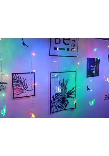 Soulader Noel Ağacı Süs Işıkları Dekoratif Led Perde Işığı Sihirli Orman Temalı Parti Dekorasyonu Çok Renkli