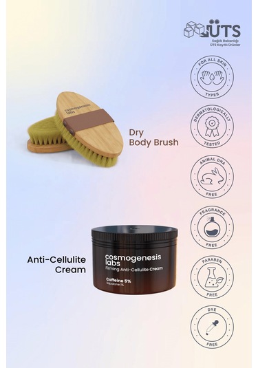 Cosmogenesis Labs Selülit Karşıtı ve Cilt Sıkılaştırıcı Temel Bakım Seti Vegan