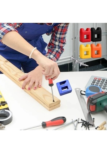 S Turuncu Yüksek Kaliteli Magnetizer Demagnetizer Aracı Tornavida Manyetik Toplama Aracı Tornavida El Aracı Hızlı Mıknatıslama Makinesi 1 Adet 9218