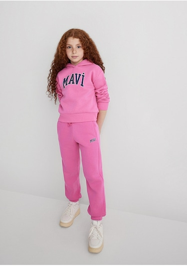 Mavi - Mavi Logo Baskılı Pembe Sweatshirt 7610035-70982 Pembe