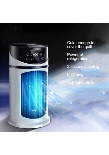 Taşınabilir Klima Hava Soğutucu Fan Su Soğutma Fanı Klima Fanı Ofis Klima Taşınabilir Oo7qo0 Var Ayaklı Buharsız Beyaz 5 Adetten Az