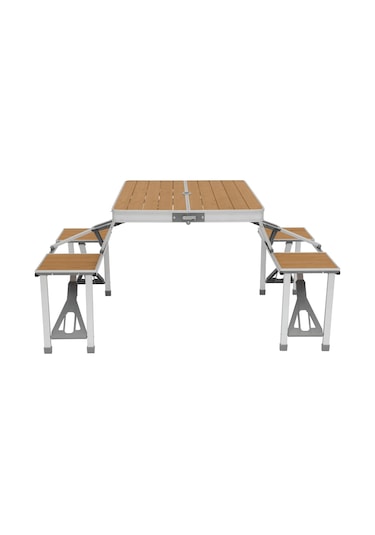 Outwell Dawson Picnic Table Premium Bambu Katlanır Sandalye Masa Seti