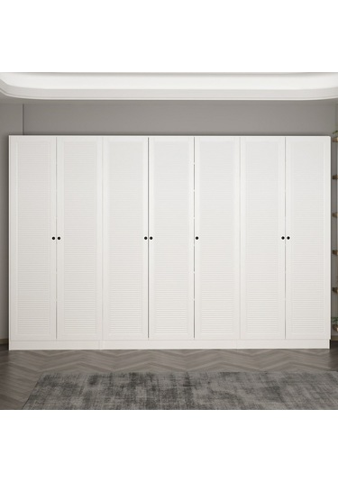 Minar Kale 210 Cm 7 Kapaklı 5b Raf Portmanto Byz Mbr Panjur Byz