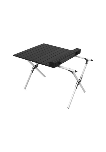 Yek Outdoor 4 Kişilik Kamp Masası Ve Sandalye Seti - Siyah Siyah