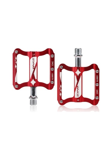 Wake Bisiklet Pedalı Pd-01 - Yüksek Performanslı, 6061 Alüminyum Alaşım, Kırmızı