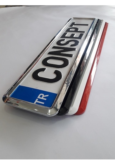 Yeni Nesil Krom Plakalık 2 Adet Krom Plaka Altlığı 299684613