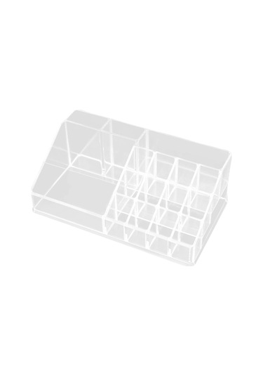 Suntek Akrilik Kozmetik Saklama Kutusu Şişeler Için 16-ızgara Şeffaf