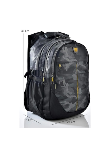 Relaxion Kamuflaj Desenli Okul Sırt Çantası 2235 Gri