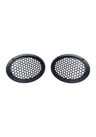 2 Adet - Oval Hoparlör Kapağı 6x9 İnç Kaliteli Plastik Midrange Kapak