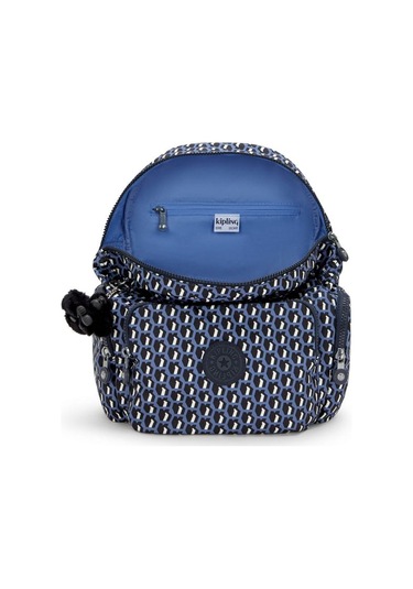 Kıplıng City Zip S Küçük Boy Sırt Çantası Desenli 3d K Blue Çok Renkli