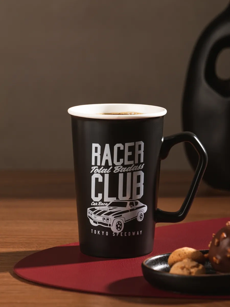 Lefard Men's Club Çay Ve Kahve Fincanı 420 Ml, Porsel 322137339 Siyah