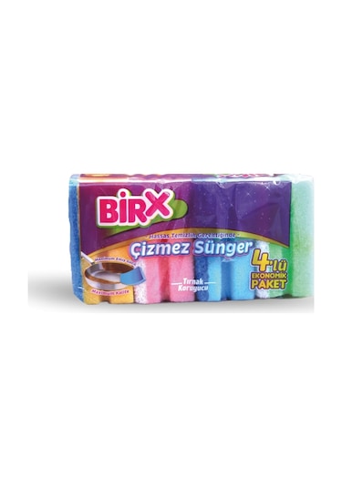 Birx Çizmez Sünger 4'lü