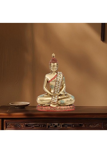 Suntek Tayland Buda Heykeli Çiftlik Evi Tatil Yemek Odası 14x7.5x19.5 Cm