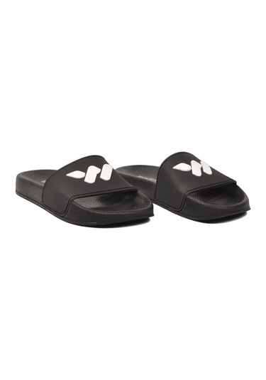 Walkway Siyah-beyaz Hafif Esnek Unisex Terlik 8000-02 G
