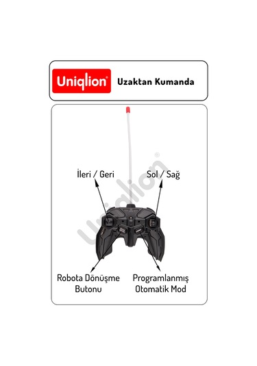 Tek Tuş İle Robot Olan Uzaktan Kumandalı Araba