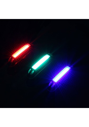 GUB M-38 Bisiklet 3 Renkli LED Arka Uyarı Lambası USB Şarjlı