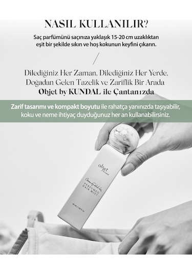 Nem Ve Parlaklık Veren Parfümlü Saç Misti Kundal Perfumed Hair Mist 40ml Green By White Tea