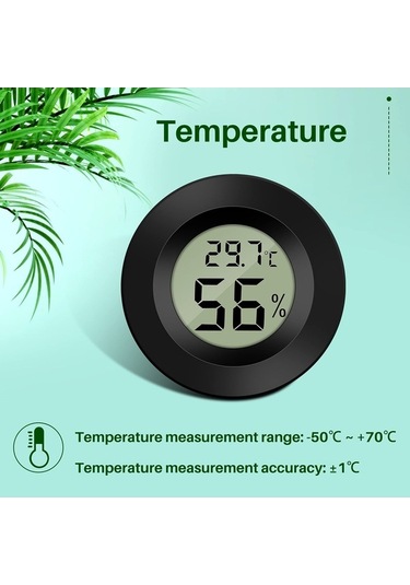 Ganzhoushop Test Termometre Sıcaklık Nem Mini Lcd Dijital Cihazı 3x Ultra Hassas Ölçüm Aleti