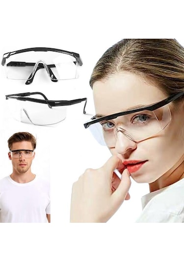 Klasik 400 Şeffaf Sapları Ayarlanabilir Koruyucu Gözlük
