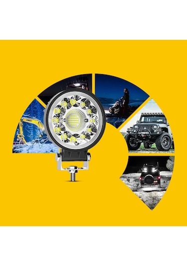 Off Road 33 Led 99 Watt Yuvarlak Sis Farı Projektör Çalışma Lamba