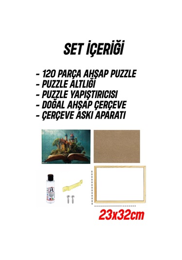 Ahşap Çerçeveli Puzzle - Tablo Hthp - 014 23 X 32 120 Parça