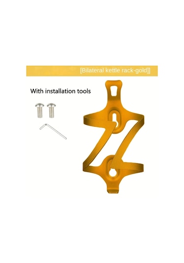 Willowhaven Golden Bisiklet Su Şişesi Tutucu - Ayarlanabilir Kelepçe, Aerodinamik, Çerçeve Uyumlu Altın