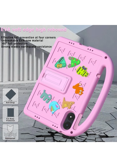 Xiaomi Poco Pad/redmi Pad Pro Kickstand Eva + Pc Kılıfı Omuz Askılı Tablet Kılıfı - Pembe Tablet Kılıfı