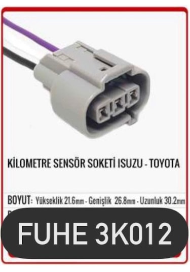 Fhe 3k012 Kilometre Sensör Soketi Isuzu-toyota