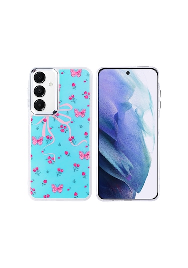 Biriva Home Galaxy A55 Kılıf Airbag Tasarımlı Brvh Hadra Kapak - Kelebek Kelebek